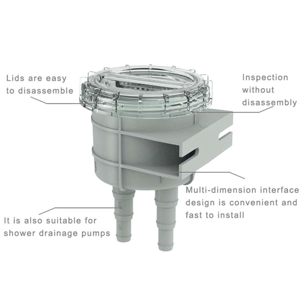 4.3in Intake Sea Water Strainer Filter Engine Protect Cleaner Cooling for 1/2in 5/8in 3/4in Hos