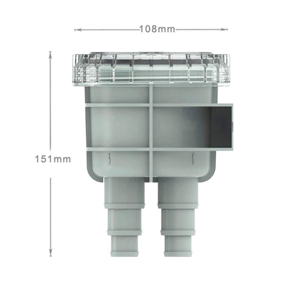 4.3in Intake Sea Water Strainer Filter Engine Protect Cleaner Cooling for 1/2in 5/8in 3/4in Hos