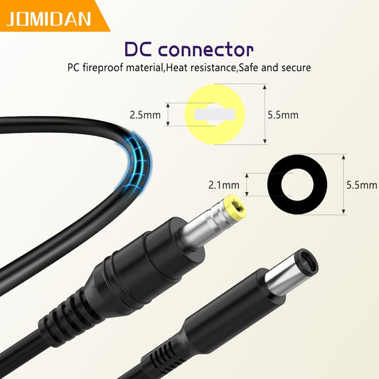 24V 3A 72W Power Supply for LED Strip Light, CCTV Camera Cisco Router, 3D Printer, LCD Monitors, Speaker Adapter Cable, UK plug, Wall Charger, and More Power Supply Cable Adapter5.5 * 2.5/2.1mm