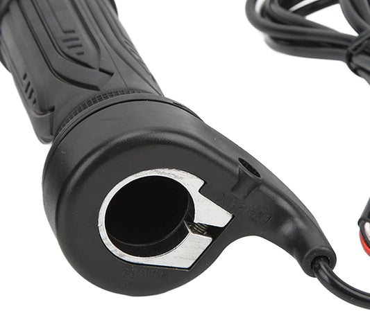 1 Pair Electric Bike Throttle 12V-72V 3 pin connection,20X Full Twist Skid Resistance Electric Bike Accelerator Grips with SM Plug
