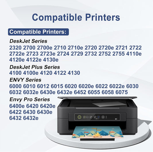 305 Ink Cartridges Black and Colour, 305 XL Ink Cartridges Replacement for HP DeskJet 2700 2710 2720 2722 2800 2810e 2820 Plus 4100 4120 4130 Envy 6000 6010 6020 6030 6032 Pro 6400 6430 6432