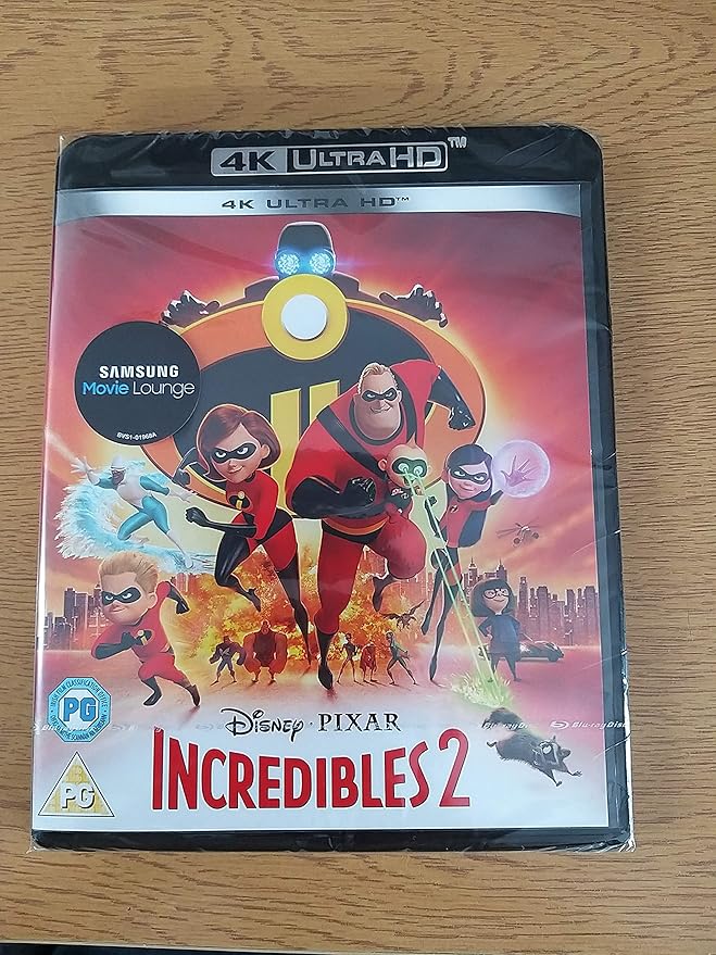 Disney Pixar Incredibles 2 4K Ultra HD Blu-Ray - DVD VYLN The Cheap Fast Free