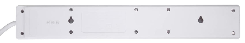 PRO ELEC PELB1703 6 Gang Extension Lead with Surge Protection White, 5m