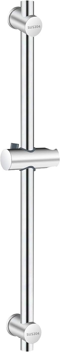 Vista 66cm Shower Riser Rail SUS304 Stainless Steel Bathroom Rail for Shower Wall Mounted Adjustable Shower Head Holder Brushed Silver