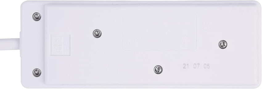 PRO ELEC PELB1900 2 Gang Extension Lead 3m, White