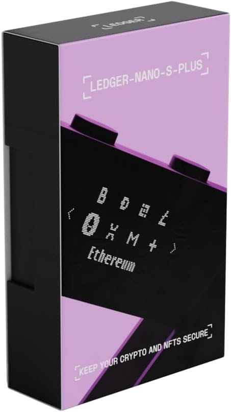 Ledger Nano S Plus Signer The accessible Way to Manage Your Crypto securely (Ledger Wallet for Desktop and Android only) Matte Black
