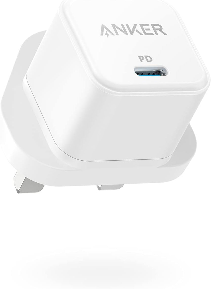 USB C Plug, Anker 20W USB C Charger - Fast Charging PowerPort III Cube Charger, Compatible with iPhone 17/16/16 Plus/16 Pro/16 Pro Max, 15/14/13/12 Series, Galaxy, iPad (Cable Not Included)