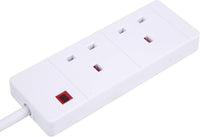 PRO ELEC PELB1900 2 Gang Extension Lead 3m, White
