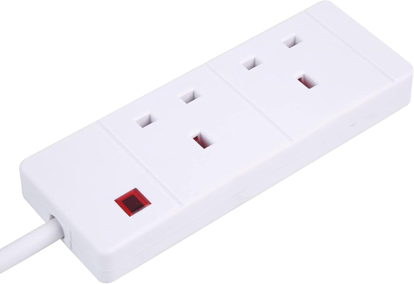 PRO ELEC PELB1900 2 Gang Extension Lead 3m, White
