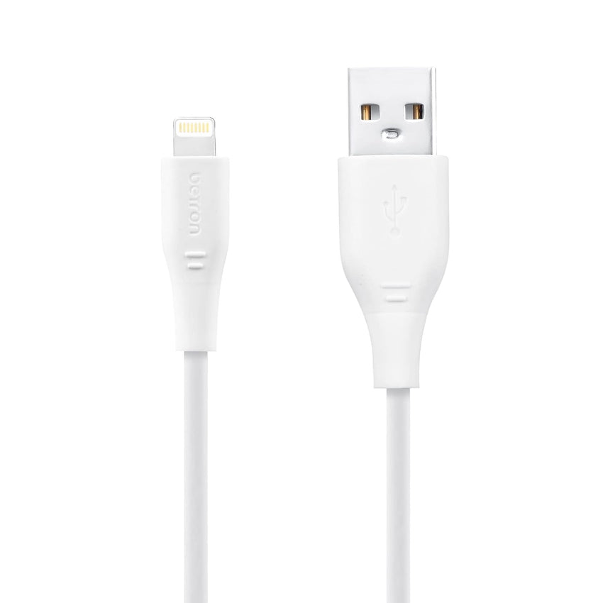 Betron USB to Flat Cable Compatible with iPhone, 1 Metre, White