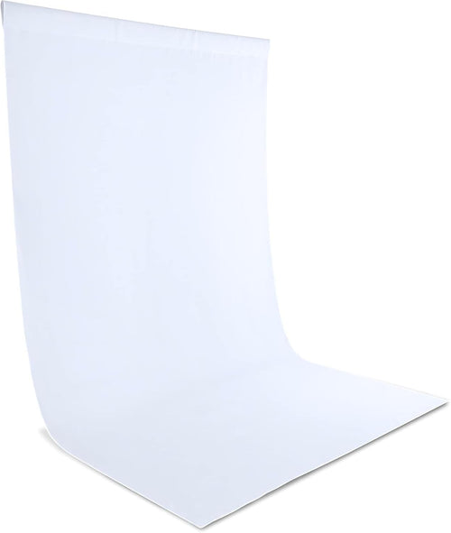 Zdada White Backdrop Screen Background,10x10ft/3x3M Collapsible Background Photography,Washable Polyester Photography Backdrop for Photo Studio, Live Streaming, Zoom Meeting, Gaming