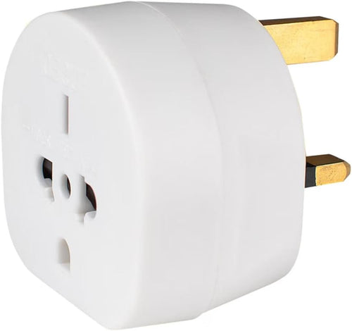 Mercury;Universal World to UK Travel Adaptor;13A Fused Plug Converter EU, USA, Australia, China, New Zealand & More;Socket Adapter for Electric Razor, Toothbrush, Chargers, Shavers & Appliances