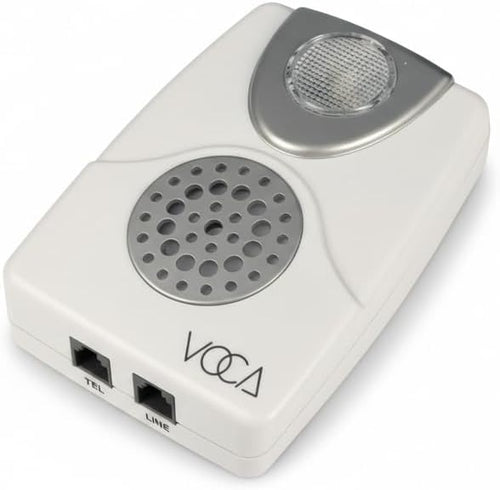 VOCA Telephone Ringer Amplifier, Boost up to 105db with LED Light Notification for Landline Phones, Wall Mountable, Ideal for Noisy and Hearing-Impaired Environments