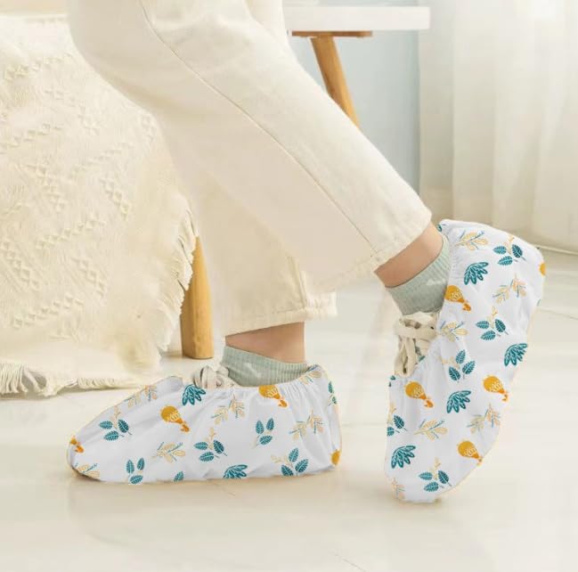 Disposable Shoe Covers 40 Pack Non-Woven for House Cleaning Ã¢ÂÂ Colourful Fits All Sizes