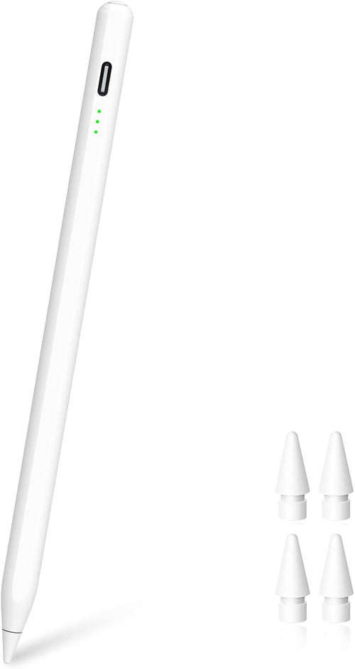 Stylus Pen for iPad Apple 2018-2024, 13 Mins Fully Charged, iPad Pencil Compatible with iPad/iPad Pro/iPad Air/iPad Mini, Palm Rejection, Magnetic, Sensitive
