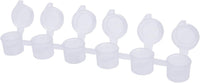 MOUYAT 200 Strips 1200 Pots Empty Paint Pots with Lids â Clear