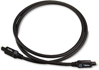 Amazon Basics Toslink Digital Optical Audio Cable, Multi-Channel, Sound Bar, Home Theatre, Gold-Plated Connectors, 1 m, Black