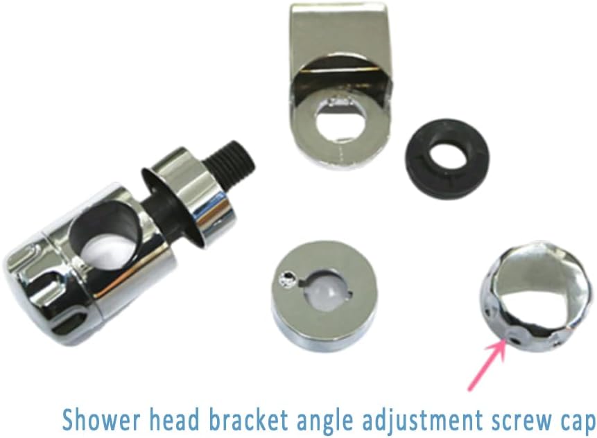 1PC Shower Head Holder Bathroom Adjustable Chrome Slider Handheld Shower Head Bracket Fasteners to Fit 25mm Riser Rail