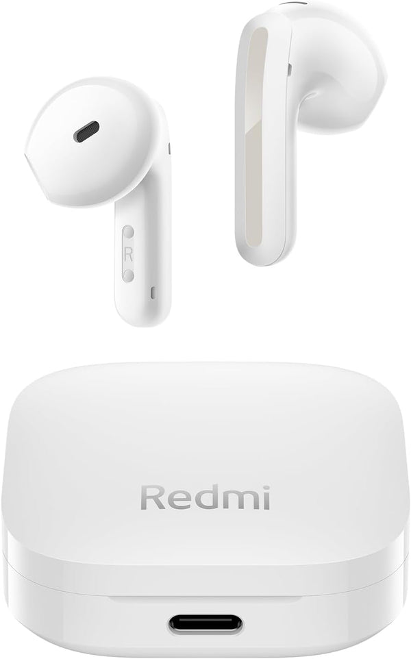XIAOMI Redmi Buds 6 Active Wireles Earbuds (Global Version) WHITE, Bluetooth 5.4 in-Ear Headphones, 30H Long Battery Life,Noise Cancellation for Calls, 5 Tuning Modes, IPX4 Waterproof - (White)