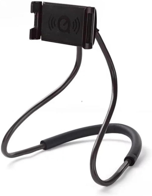 Orco Universal Smart Mobile Phone Stand Hang on Neck Cell Phone Mount Holder Flexible Lazy Bracket DIY Free Rotating for iPhone Samsung (Black)