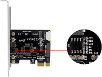 PCI-E to USB3.0 Type-E Front Panel Internal Expansion Card 5G PCI Express X4 X8 X16 to USB3 19P Type C Front Adapter pcie type c adapter