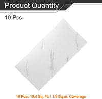 Peel and Stick Wall Panels 10pcs Skin Feel Brick Wallpaper Adhesive Backsplash Ã¢ÂÂ Gray White