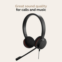 Jabra Evolve 20 Stereo Microsoft Teams, w2o0 Version E