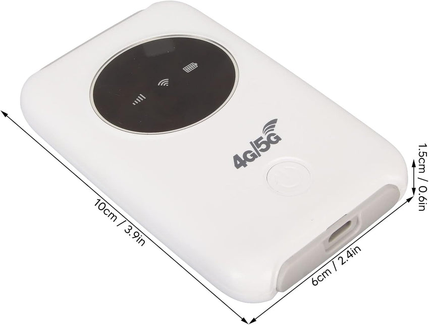 5G Router with SIM Slot Unlocked, 4G LTE Mobile WiFi Router Portable Travel Mi-Fi Hotspot 5G & 4G MiFi Device, Connection with Up to 10 Devices 300Mbps