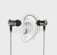 Okun G50MW HD Earphones, Metal In-Ear Headphones Earphones High Sensitivity Microphone - Noise Isolating