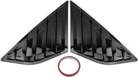 Rear Side Window Louvers Racing-Style ABS Quarter Panel Air Vents â Glossy Black Ford Focus MK3 (2012â2018)