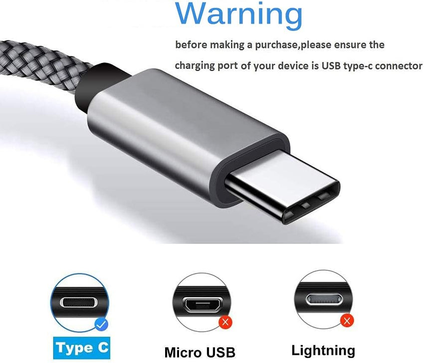 Yosou USB C Charger Cable 2M 2Pack USB A to USB C Type C Charger Fast Charging 3A Lead Braided for Samsung Galaxy S22 S21 S20,Pixel 8 7 6,PS5,Switch