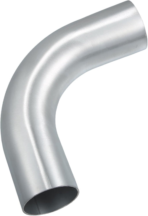 Partuto 1 Pcs 2.5" Universal Aluminum Alloy Intercooler Pipe - 6061 Aluminum Alloy Silver Tone