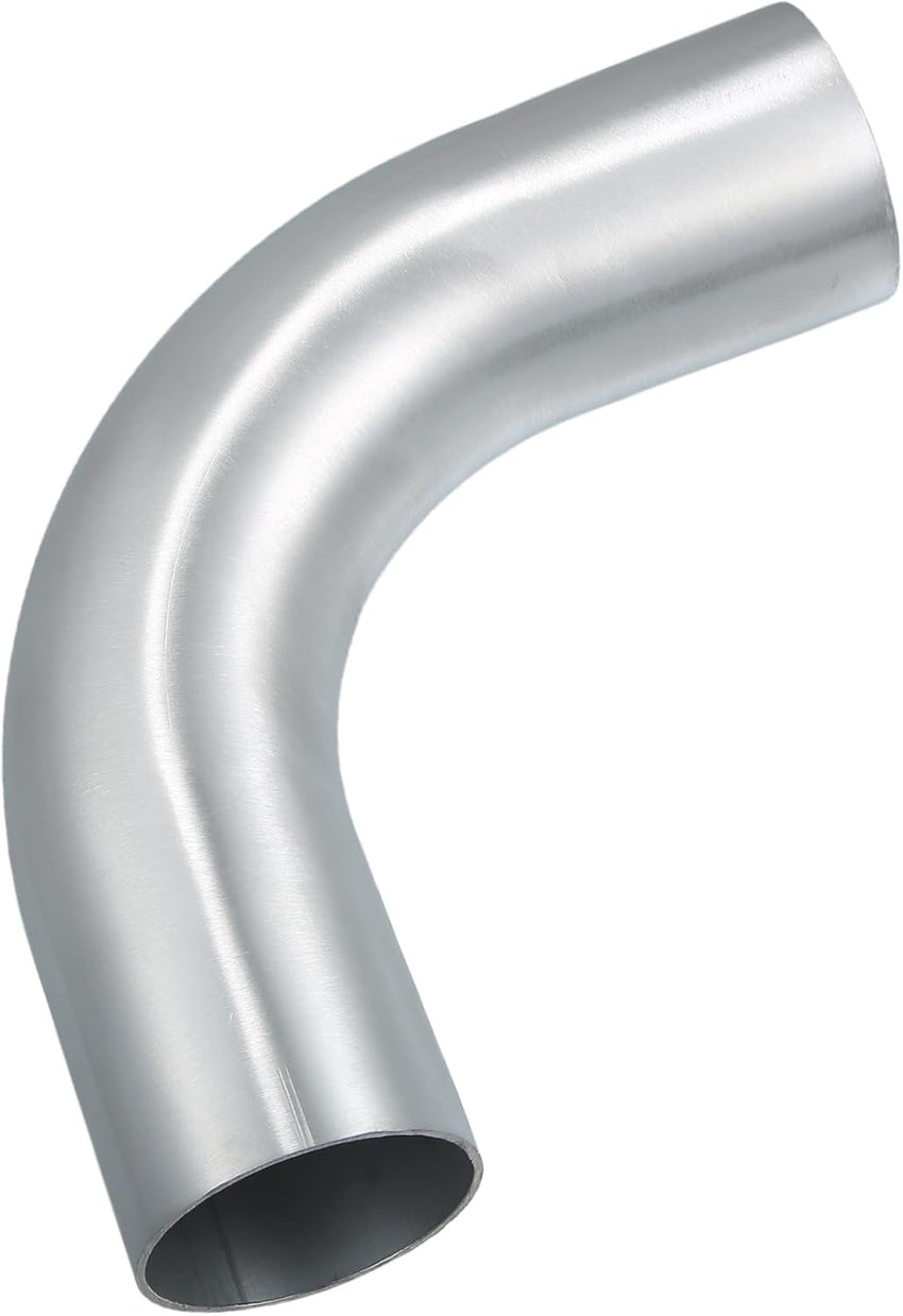 Partuto 1 Pcs 2.5" Universal Aluminum Alloy Intercooler Pipe - 6061 Aluminum Alloy Silver Tone