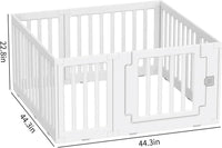 Baby Playpen Baby Playard Portable Baby Fence Play Area Indoor Outdoor Kids Activity Center Baby Playpen (8 Panel 115x115cm)