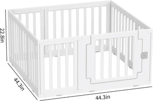 Baby Playpen Baby Playard Portable Baby Fence Play Area Indoor Outdoor Kids Activity Center Baby Playpen (8 Panel 115x115cm)
