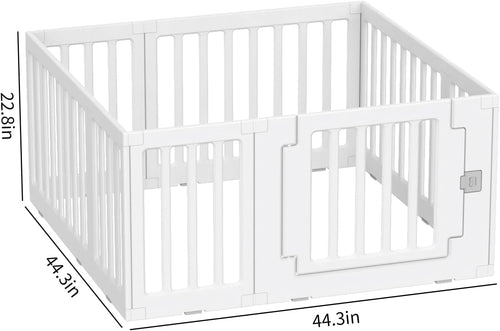 Baby Playpen Baby Playard Portable Baby Fence Play Area Indoor Outdoor Kids Activity Center Baby Playpen (8 Panel 115x115cm)