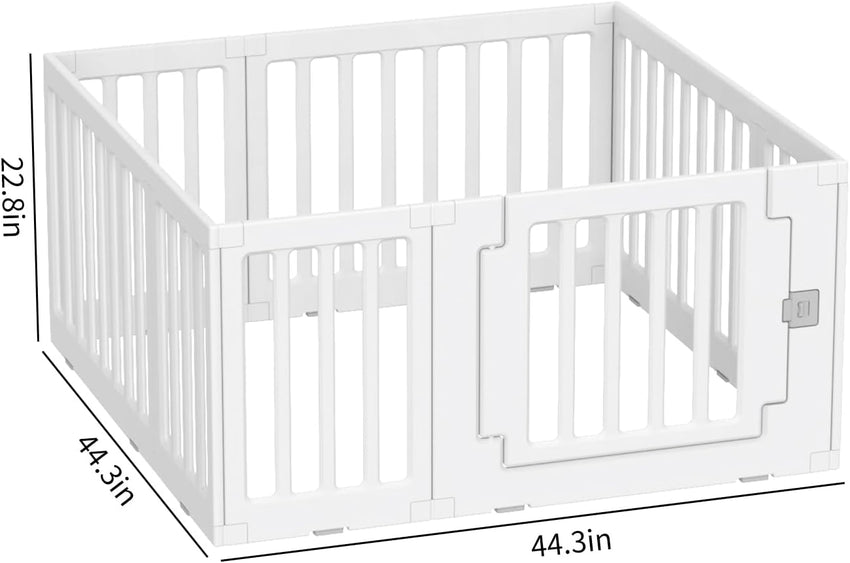 Baby Playpen Baby Playard Portable Baby Fence Play Area Indoor Outdoor Kids Activity Center Baby Playpen (8 Panel 115x115cm)