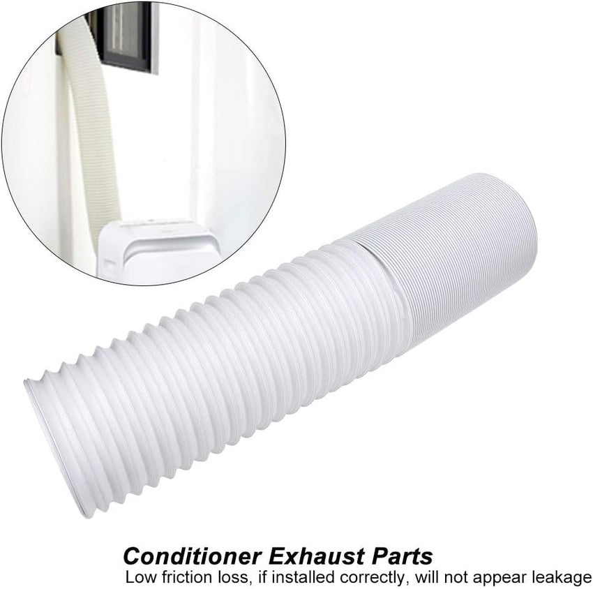 Air Conditioner Hose Extension, 15 * 150cm / 5.9 * 59.1in Air Conditioner Replacement Tubes Portable Flexible Stretch and Contract Freely Air Conditioner Hose Tube Replacement Parts