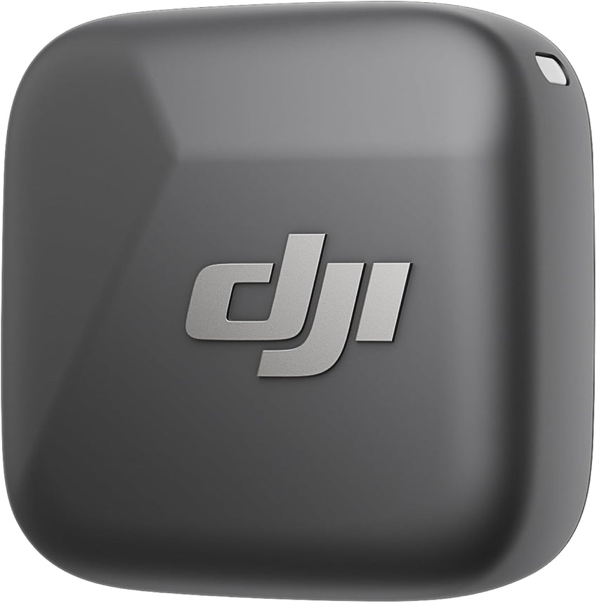DJI Mic Mini Transmitter (Infinity Black), Wireless Lavalier Microphone, Ultralight, Detail-Rich Audio, OsmoAudio, Noise Cancelling, Clip On Bluetooth Phone Microphone for Camera/iPhone/Android