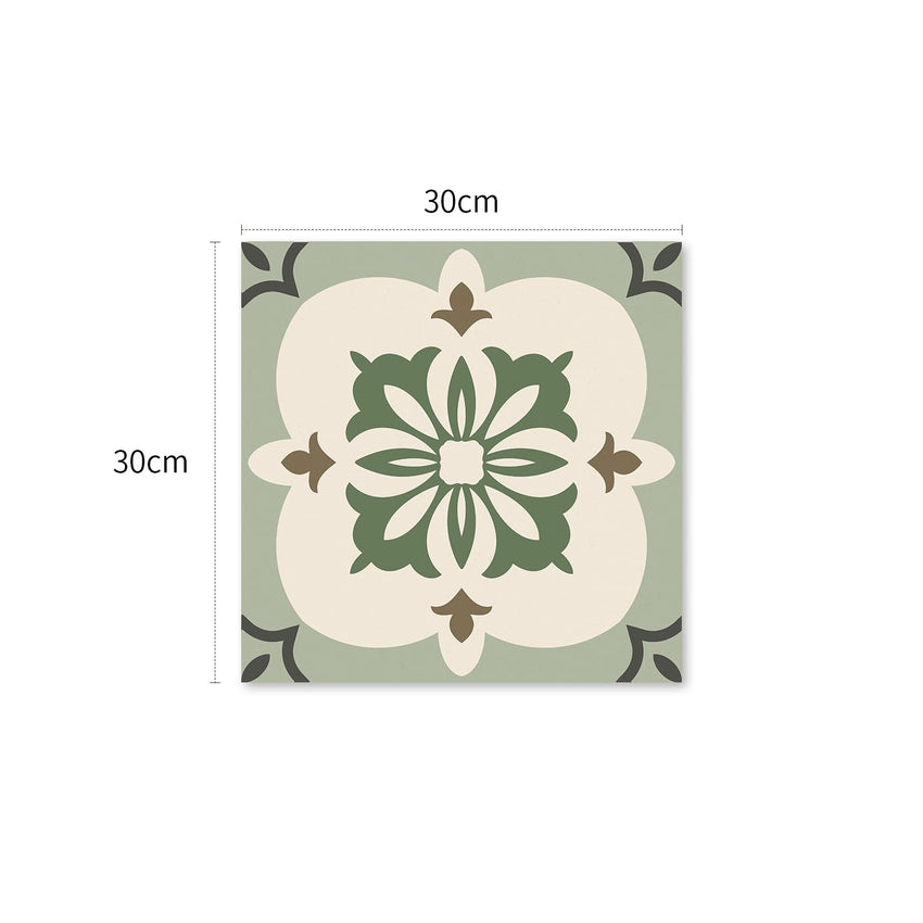 Vinyl Flooring Self Adhesive Floor Tiles Sticker Peel and Stick Vinyl Flooring Planks for Kitchen Living Room and Bathroom Floor, Sage Green