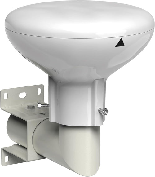 Outdoor Aerial, SLx Digidome For TV Digital Freeview HD 360^0 Omni Directional Amplified Antenna with Integrated 4G + 5G Filter and Full Installation Kit,White