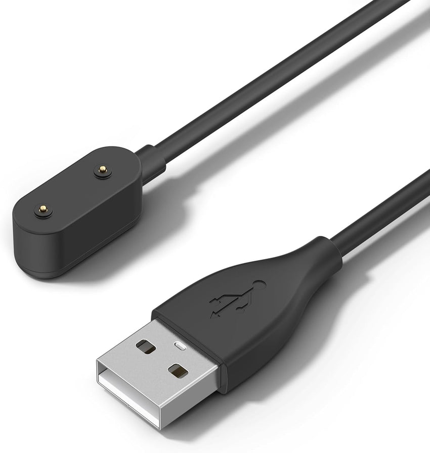 1M Charging Cable for Huawei Watch Charger Fit 1/2, Huawei Band 9/8/7/6/6 Pro, Honor Charger Band 9/7/6/Watch ES/4X/4 Pro Magnetic Wireless USB Fast Charging Cord Black