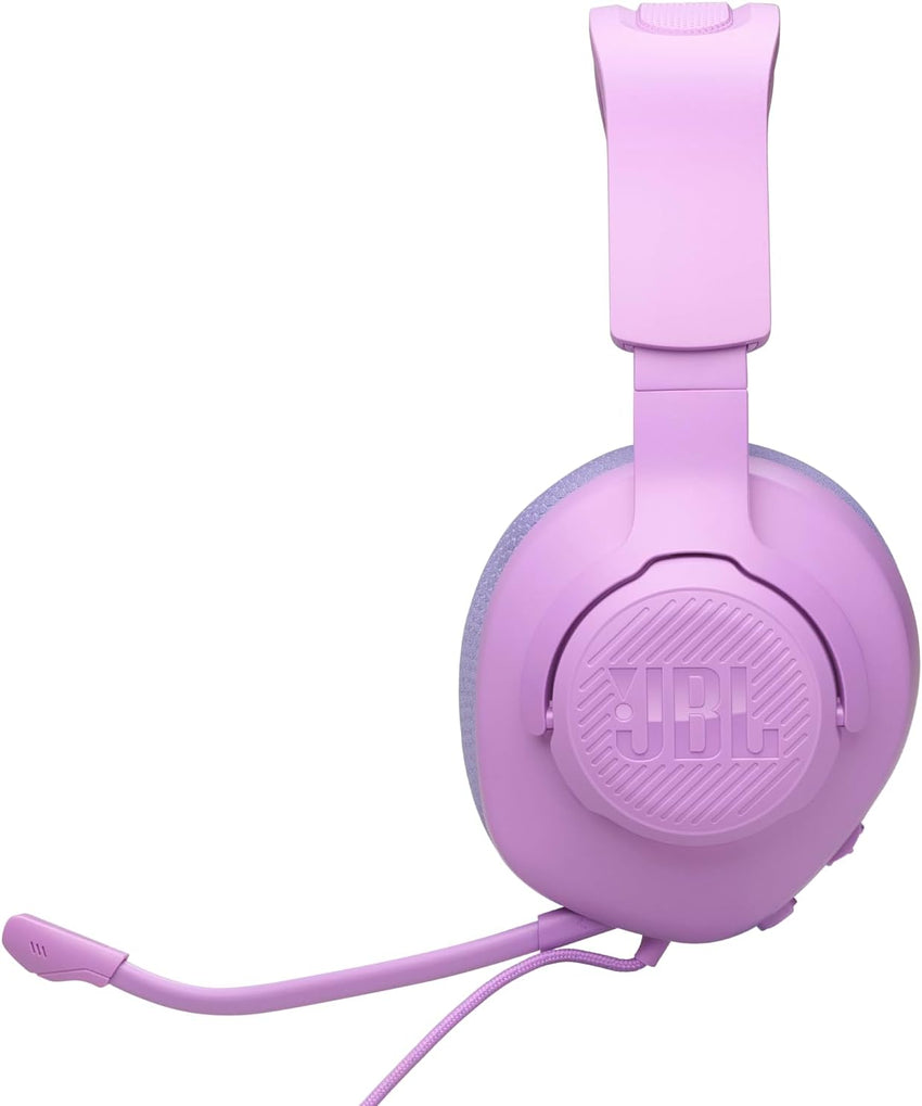 JBL Quantum 100M2 Wired Over-Ear Gaming Headset with JBL QuantumSOUND Signature and 3.5 mm Headphone Jack, Multi-Platform Compatibility, Detachable Mic, Mute Option, White