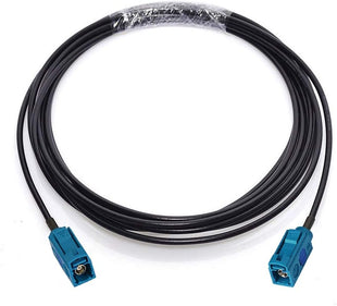 Bingfu Fakra Z Water Blue Female to Female Vehicle Aerial Antenna Extension Cable 3m for Car Stereo Android Head Unit GPS Navigation FM AM Radio DAB Radio 4G LTE TEL Telematics Bluetooth Module