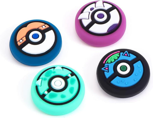 Thumb Grip Caps Compatible with Nintendo Switch/OLED/Switch Lite, Soft Silicone Joy-Con Joystick Grip Cute 3D Analog Stick Cover-Ball C