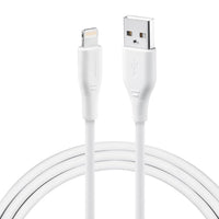 Betron USB to Flat Cable Compatible with iPhone, 1 Metre, White