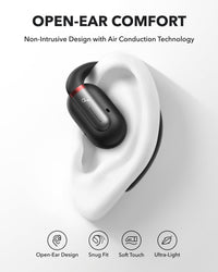 soundcore by Anker V30i Open-Ear Headphones, Ultra-Comfort,Lightweight Design, Snug Fit, Ergonomic Ear Hooks, Robust Bass, 36H Playtime, Bluetooth 5.3,App Control, Clear Calls (Renewed)