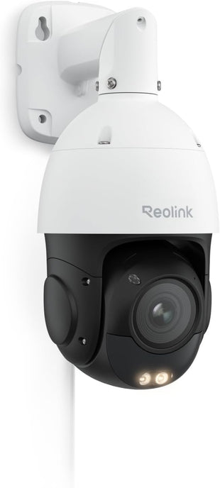 Reolink 4K PTZ PoE Home Security Camera Outdoor with Spotlights, Person/Vehicle/Pet Detection, 5X Optical Zoom, 360^0 Pan 90^0 Tilt Color Night Vision, Auto Tracking, Two-Way Audio (823S1 3D Zoom)