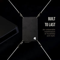 POWR Card Holder Wallet, Mens Minimalist Slim Metal RFID Blocking Contactless Card Protector