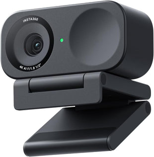 Insta360 Link 2C Standard Bundle Graphite Black - 4K Webcam for PC/Mac, 1/2" Sensor, Auto Framing, HDR, AI Noise-Canceling Mic, Gesture Control for Streaming